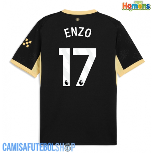 Camisa de time de futebol Manchester City Enzo Fernandez #17 Replicas 2º Equipamento 2026-27 Manga Curta